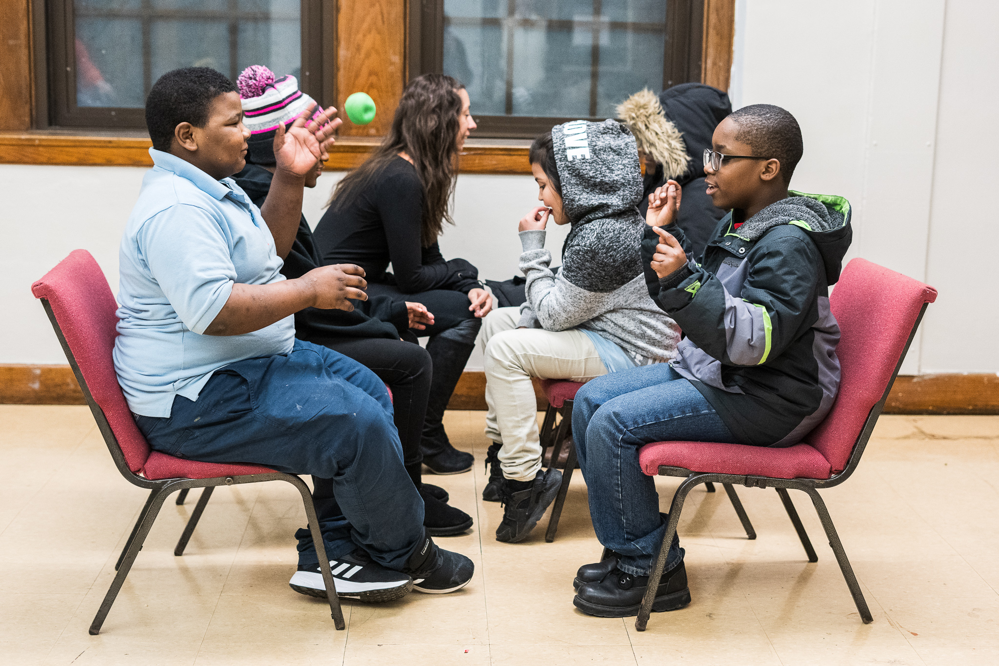 Youth learning at the DIS.